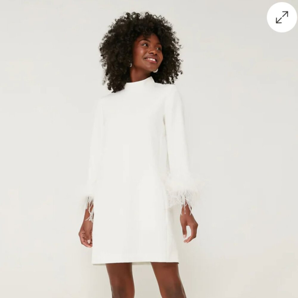 NWT Tuckernuck White Feather Mod Ellie Dress - Size S